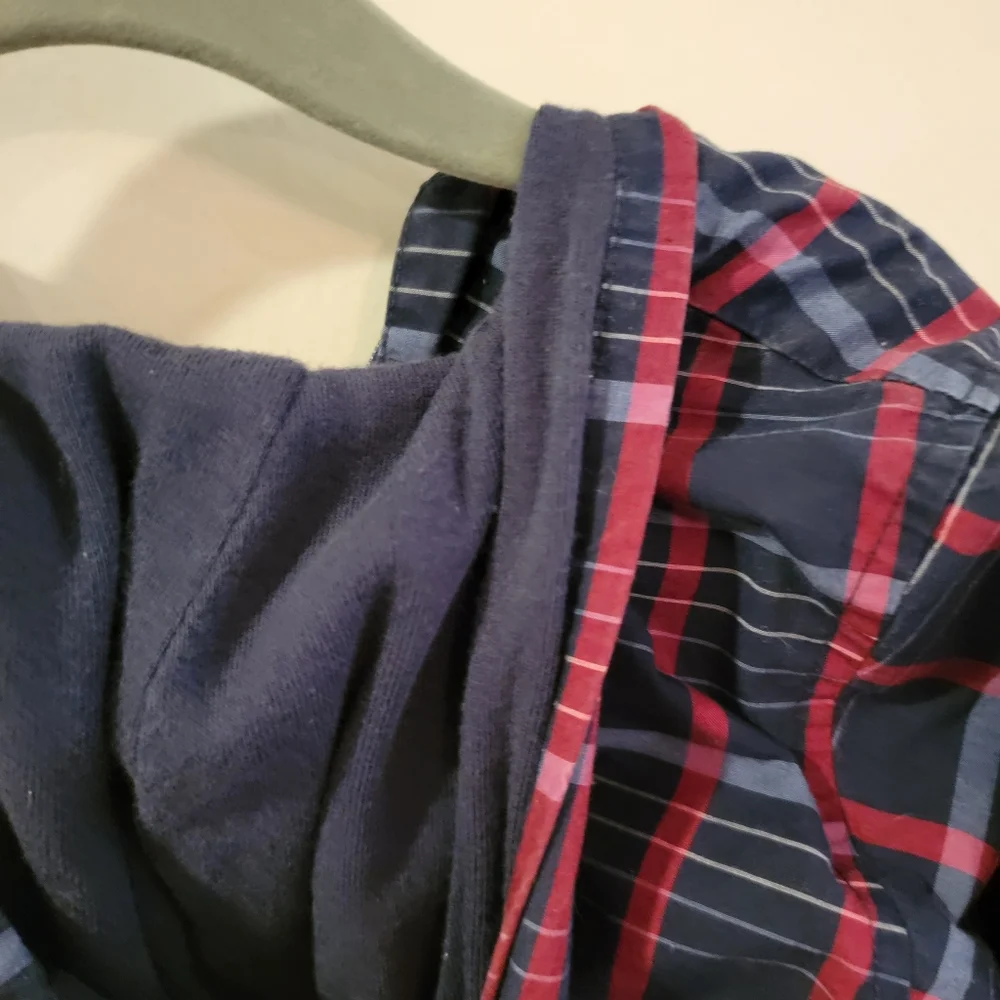 Vintage Baby Gap windbreaker plaid 12-18 month windbreaker spring jacket blue